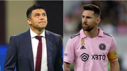 Gonzalo Pineda y Lionel Messi.