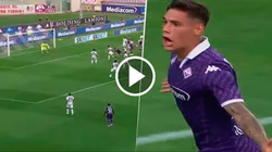 Lucas Martínez Quarta anotó el 2 a 1 de la Fiorentina vs. Atalanta.