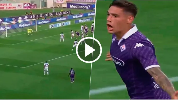 Lucas Martínez Quarta anotó el 2 a 1 de la Fiorentina vs. Atalanta.