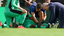 Atlético de Madrid confirmó que Thomas Lemar sufrió en el partido con el Valencia la rotura del tendón de Aquiles derecho. Getty Images.