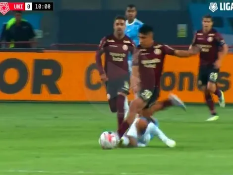 La falta grave de Pretell que estuvo a punto de romper la pierna de Quispe