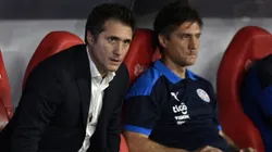 Guillermo y Gustavo Barros Schelotto, despedidos de Paraguay.