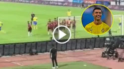 Cristiano Ronaldo noqueó a un camarógrafo.