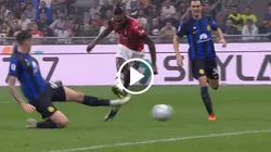 Gol de Rafael Leao para el Milan contra el Inter