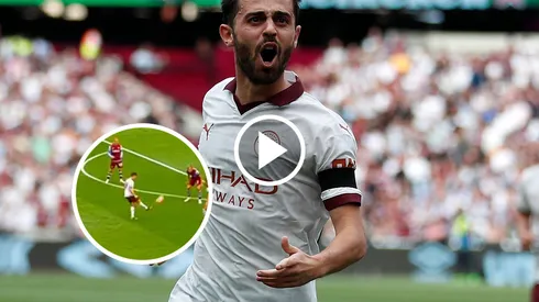 Asistencia de Julián Álvarez para Bernardo Silva y el segundo del City