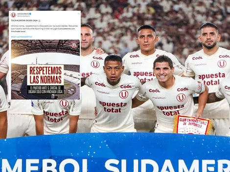 La "U" exhorta a sus hinchas a que no hagan esto en el duelo con Cristal