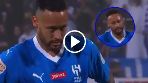 Neymar sufrió los silbidos de los hinchas de Al Hilal.