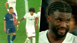 Mbappé no aguantó las burlas y encaró al delantero nigeriano del Niza