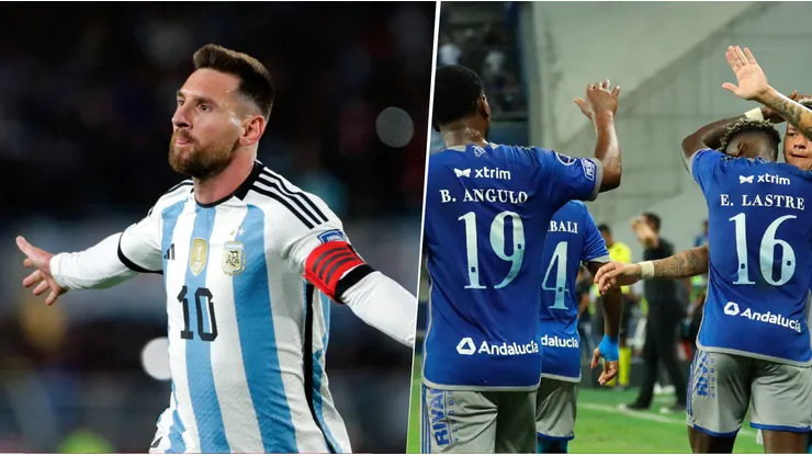 Dos leyendas de Emelec inmortalizaron la firma de Messi