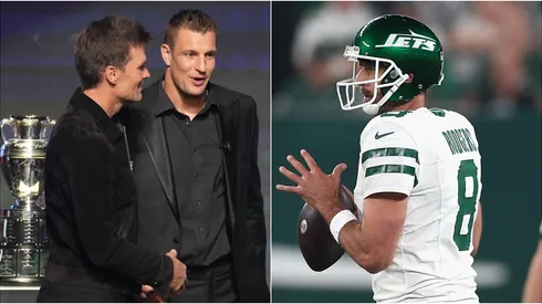 Tom Brady, Rob Gronkowski y Aaron Rodgers.
