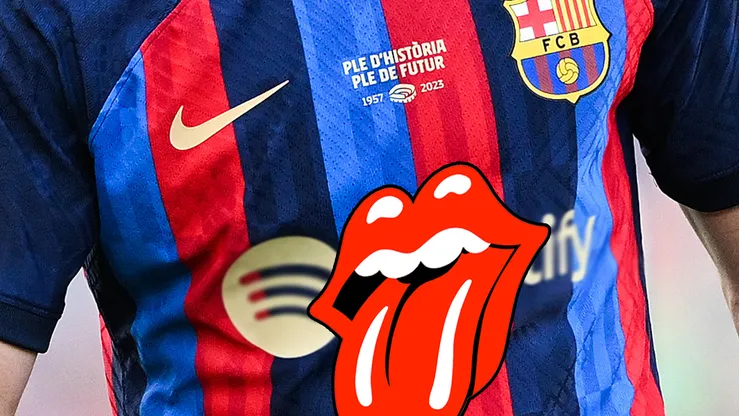 El FC Barcelona utilizará la lengua de los Rolling Stones como sponsor en El Clásico