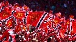Los hinchas del Manchester United fueron los más fieles de Europa durante la temporada 2022/2023 según un informe de la UEFA. Getty Images.