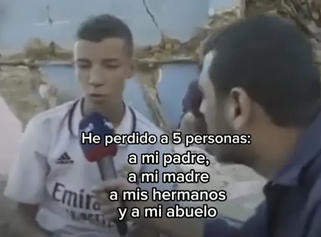 Abderrahim, en el momento que estaba dando su testimonio.