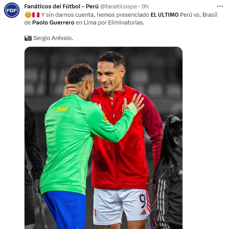 Martín Liberman habló sobre Paolo Guerrero tras el Perú vs. Brasil. Foto @fanaticospe.