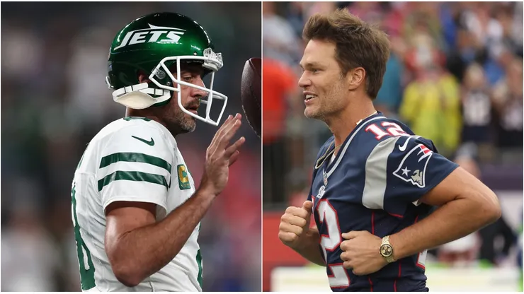 Aaron Rodgers y Tom Brady.