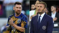 Leo Messi y David Beckham.