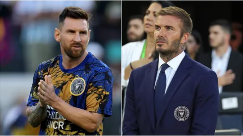 Leo Messi y David Beckham.