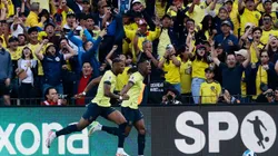 QUITO, ECUADOR - SEPTEMBER 12: Felix Torres of Ecuador celebrates after scoring the team's second goal during a FIFA World Cup 2026 Qualifier match between Ecuador and Uruguay at Estadio Rodrigo Paz Delgado on September 12, 2023 in Quito, Ecuador. (Photo by Franklin Jacome/Getty Images)