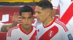 Paolo Guerrero le dio la gigante bendición a Joao Grimaldo por su debut