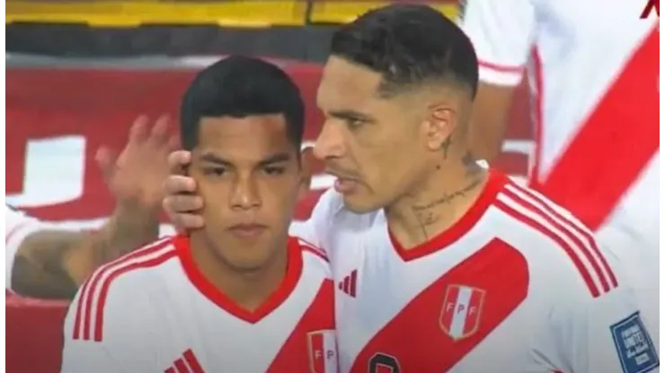 Paolo Guerrero le dio la gigante bendición a Joao Grimaldo por su debut