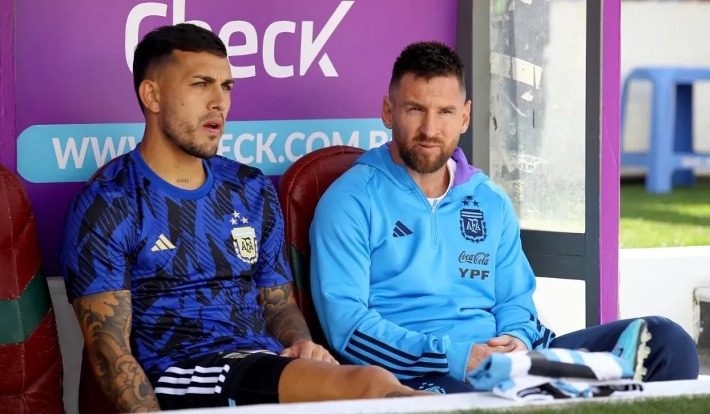 Lionel Messi y Leandro Paredes: Getty Images