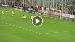 El delantero chileno se perdió la ocasión más clara del primer tiempo