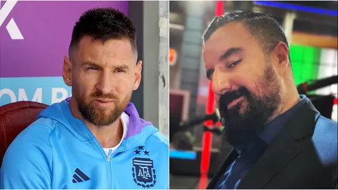 Lionel Messi y Álvaro Morales: