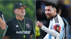 Gerardo Martino y Lionel Messi.