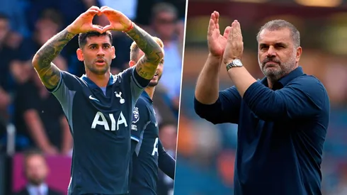 Ange Postecoglou dijo que los jugadores del Tottenham no quieren entrenar con Cristian Romero. Gett Images.