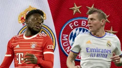 Alphonso Davies y Toni Kroos.