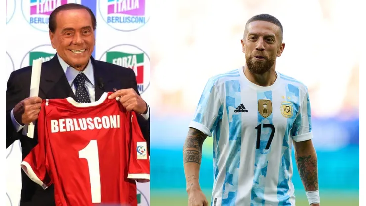 Silvio Berlusconi y Papu Gómez.