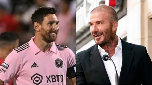 Lionel Messi y David Beckham.