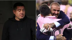 Juan Román Riquelme, Lionel Messi y David Beckham.