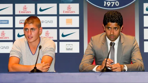 Nasser Al Khelaifi fue acusado de extorsión por el exrepresentante de Marco Verratti. Getty Images.