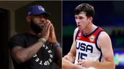 LeBron James y Austin Reaves.