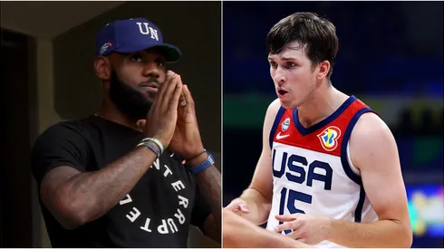 LeBron James y Austin Reaves.