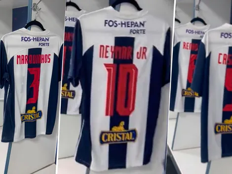 Alianza Lima le regaló camisetas a la Selección Brasileña