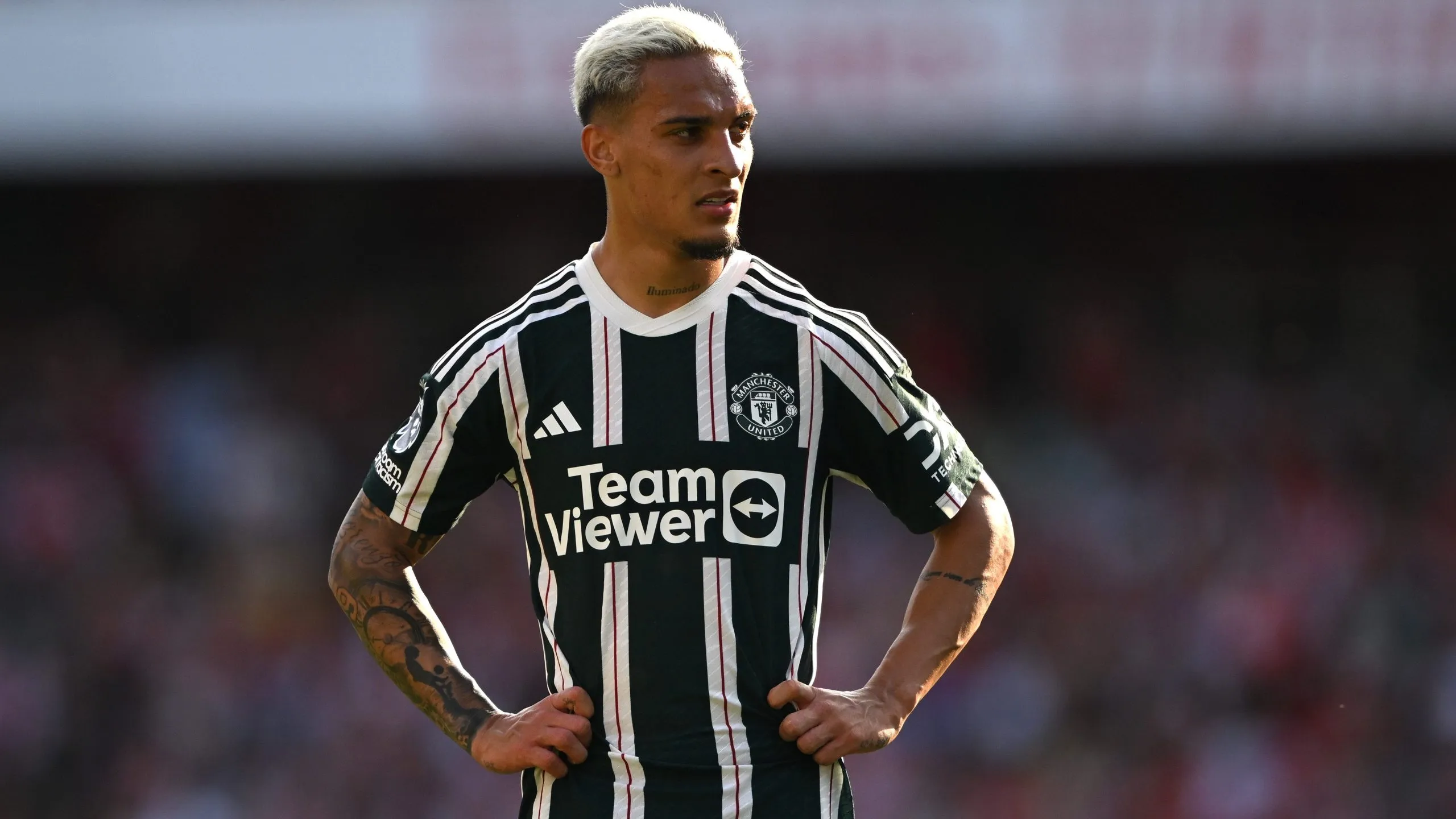 Antony acordó apartarse durante un período del Manchester United para enfocarse en su defensa frente a las acusaciones recibida por su ex pareja. Getty Images.