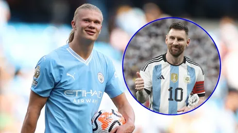 Haaland llena de elogios a Messi