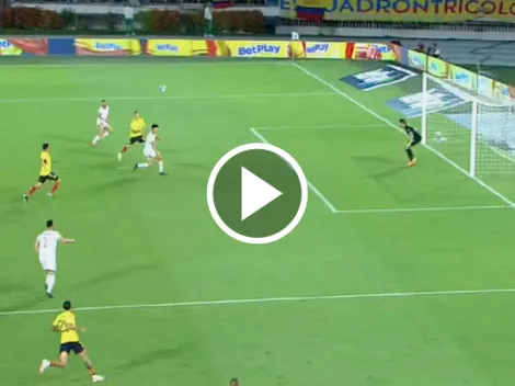 Santos Borré tardó 30 segundos en marcar el primer gol ante Venezuela (VIDEO)
