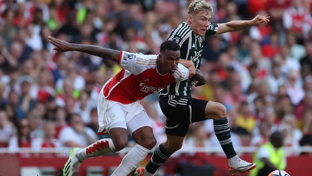 Hojlund, en su debut con Manchester United (Getty Images).