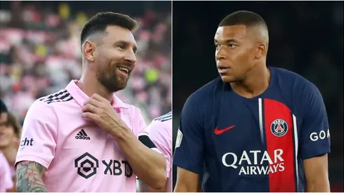 Lionel Messi y Kylian Mbappé.