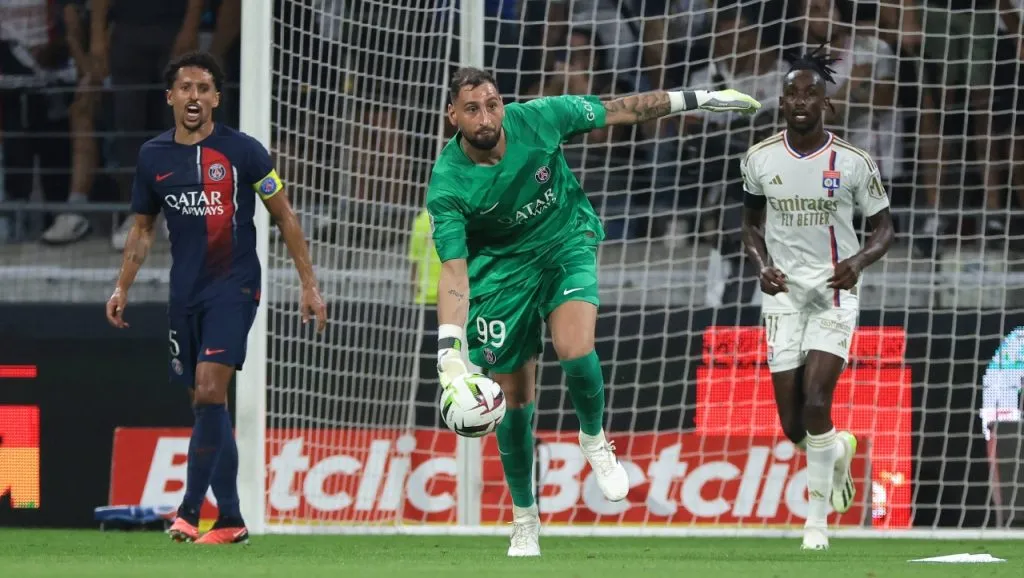Donnarumma, en el último partido de PSG ante Lyon (IMAGO / Sportimage).