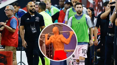 Yassine Cheuko, guardaespaldas de Messi