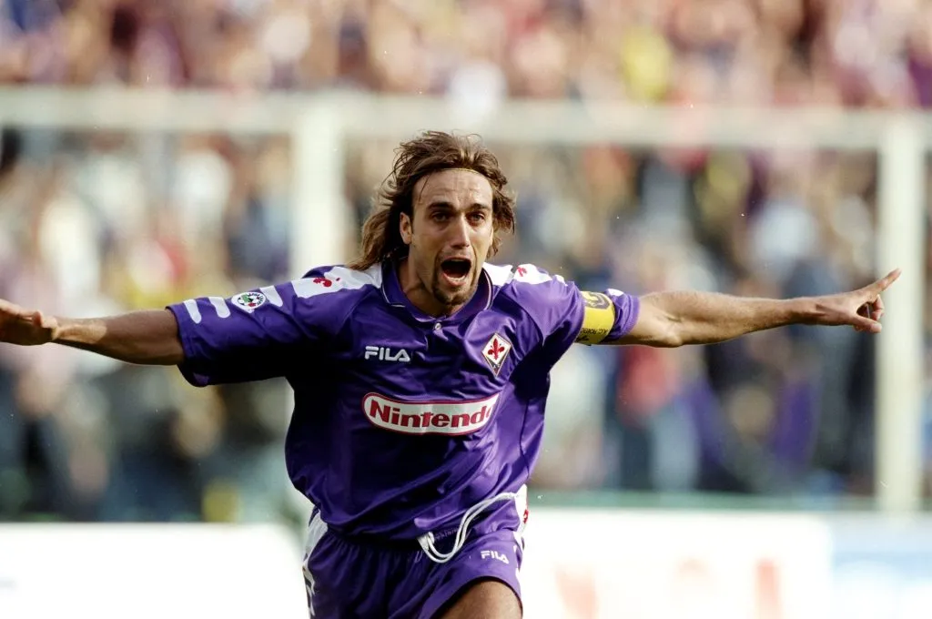 Gabriel Batistuta, ídolo indiscutido de la Fiorentina. Getty Images.