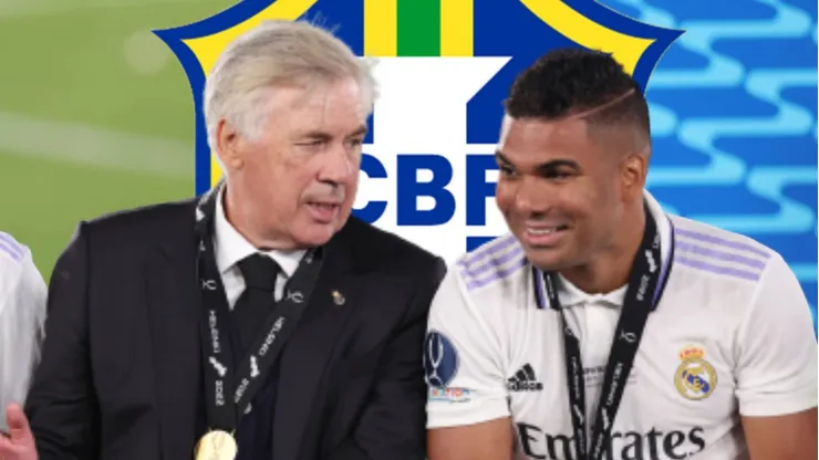 Casemiro dijo que hablar de Carlo Ancelotti en la Selección de Brasil era una falta de respeto para Fernando Diniz. Getty Images.