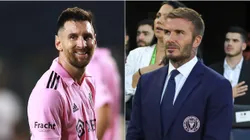 Lionel Messi y David Beckham.