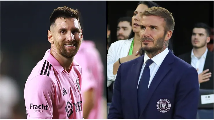 Lionel Messi y David Beckham.