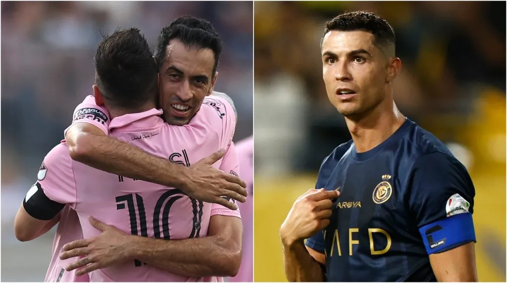 Lionel Messi Sergio Busquets Cristiano Ronaldo