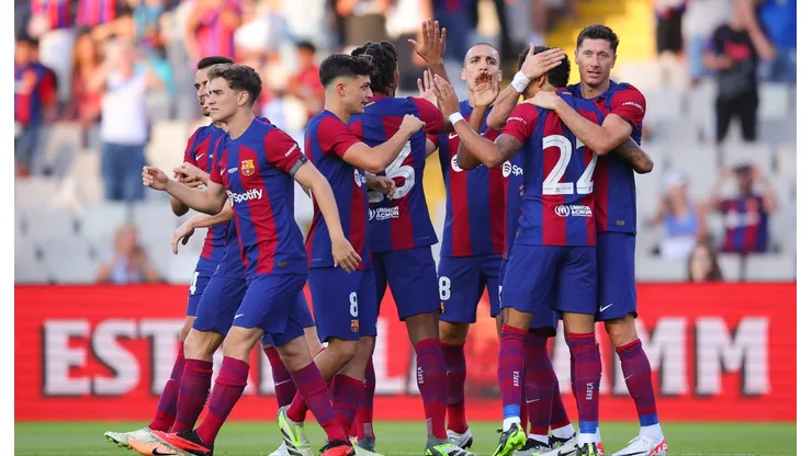 Jugadores del Barcelona.